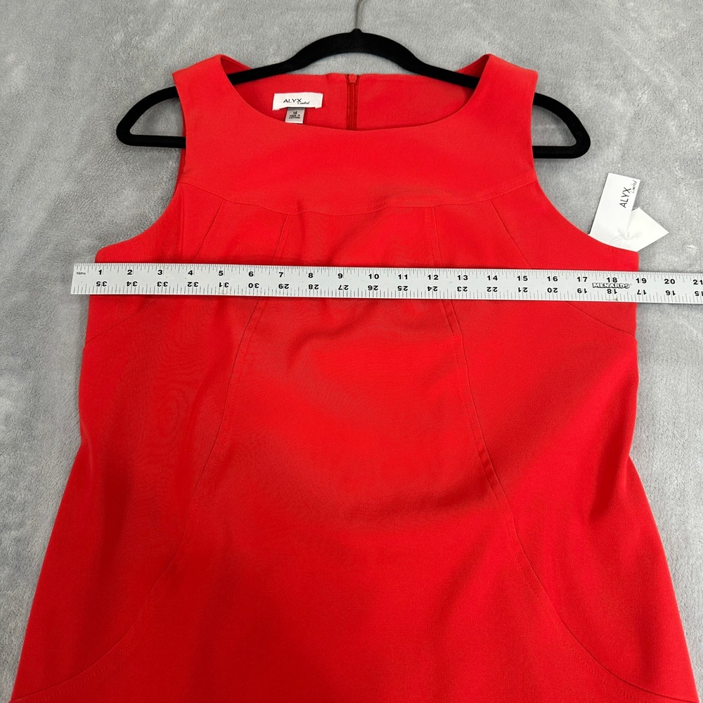 Alyx Limited Tangerine Red Sleeveless Sheath Dress Size 14 0306J08 - Picture 7 of 9